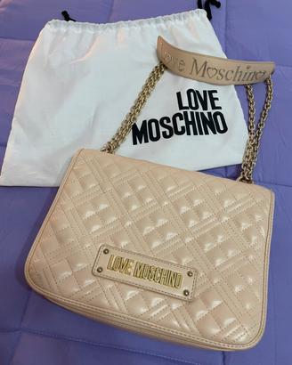 Borsa moschino rosa cipria