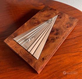 Scatola Ottaviani radica e argento per penne