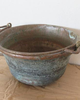 PAIOLO IN RAME ANTICA PENTOLA
