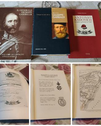 Lotto di 3 libri dedicati a Giuseppe Garibaldi, tu