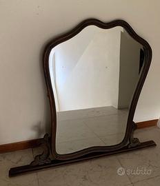 Vecchio Specchio in legno stile Chippendale