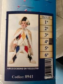 Vestito di Carnevale Arlecchino elegante