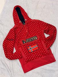 Felpa Geographical Norway Rossa - Taglia S