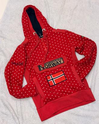 Felpa Geographical Norway Rossa - Taglia S