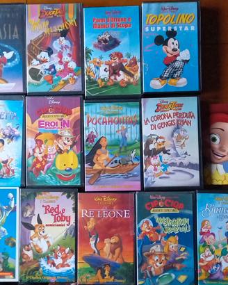 VIDEOCASSETTE ORIGINALI WALT DISNEY-VINTAGE