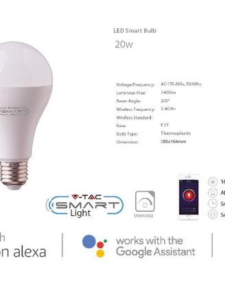 Lampada Led E27 A95 20W RGB ALEXA GOOGLE HOME