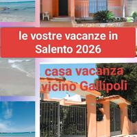 Vacanze in Salento vicino mare Gallipoli