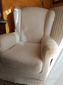 poltrona bergère avorio 