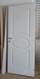 Porta interna pantografato laccato bianco 80x210