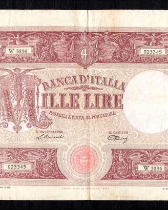 MILLE 1000 LIRE GRANDE M BARBETTI  14/04/1948 RARA