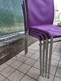 Sedie in metallo