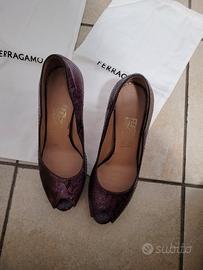 Scarpe décolleté Ferragamo pitone