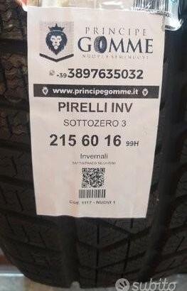 2 gomme 215 60 16 pirelli inv a1117