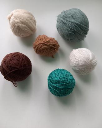 Set gomitoli di lana