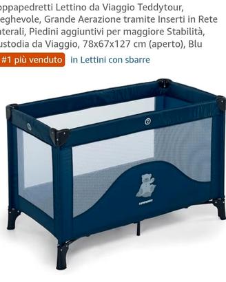 Lettino da campeggio Foppapedretti colore blu
