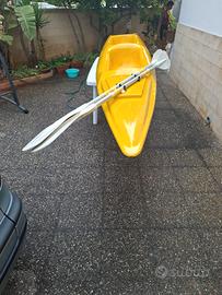 Canoa / Kayak rigido biposto + Pagaie e Giubbotti