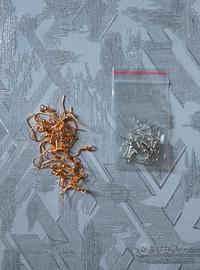 Lotto monachelle orecchini color oro e argento