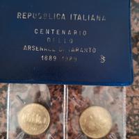 200 lire centenario Arsenale Taranto 