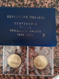 200 lire centenario Arsenale Taranto 