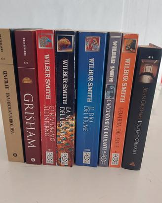8 libri Ken follet john grisham wilbur smith