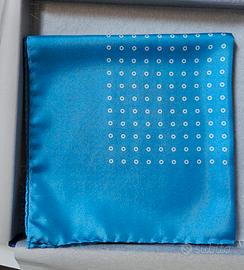 Marinella Pochette fazzoletto da taschino azzurro