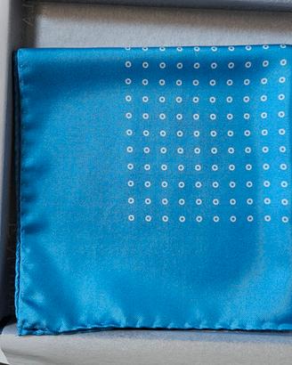Marinella Pochette fazzoletto da taschino azzurro