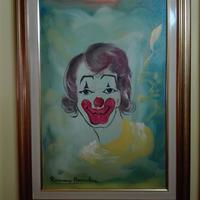 QUADRO "PAGLIACCIO" ROMANO MUSSOLINI