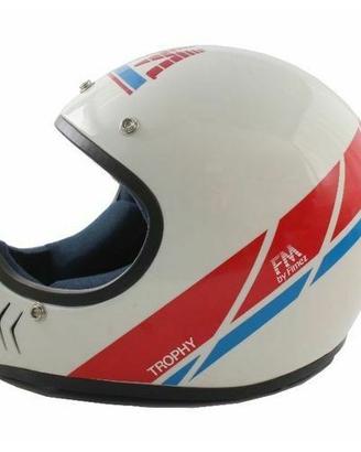 Casco FM Fimez Trophy bianco epoca anni 80