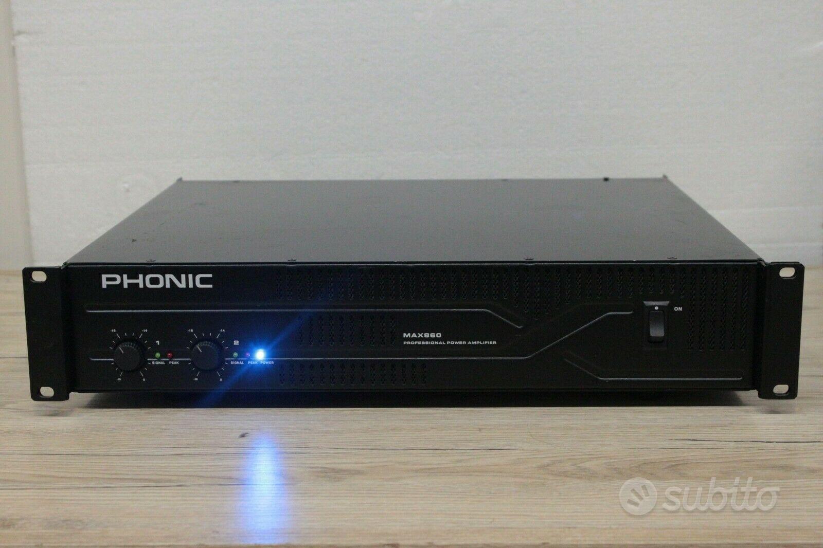Amplificatore finale PHONIC MAX860 Toroidale Audio/Video In vendita a Vibo Valentia