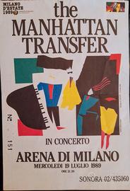Biglietto usato concerto Manhattan Transfer - 1989