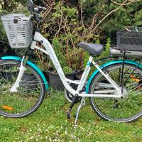 Bicicletta Elettrica Uomo Donna Canna Bassa Allumi
