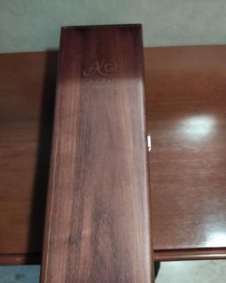 Scatola Baule Cassa Grappa Liquore Legno Cofanetto