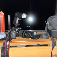 Fotocamera Canon EOS 50D + Canon 18-200 + flash
