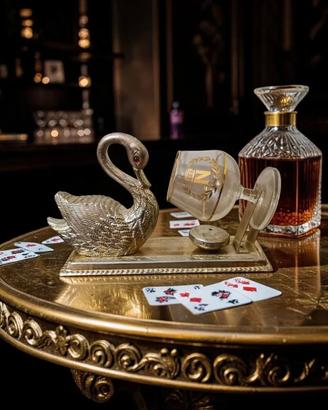 Scalda-cognac con bicchiere "Napoleon"