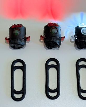 Set 3 luci bici ricaricabili LEZYNE FEMTO USB C