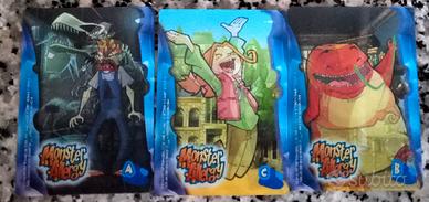 3 CARDS OLOGRAFICHE MONSTER ALLERGY KINDER FERRERO