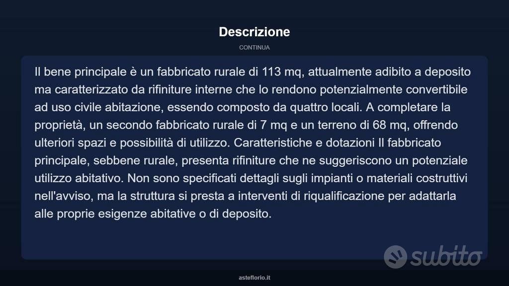 Immobile in asta di 188 m² a Castrolibero - Vista 5