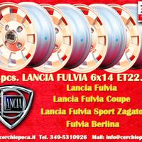 4 cerchi Lancia CD28 6x14 ET22.5 Fulvia 2000