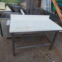 banco acciaio con ripiano osso