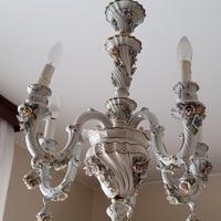 Meraviglioso lampadario porcellana di Capodimonte