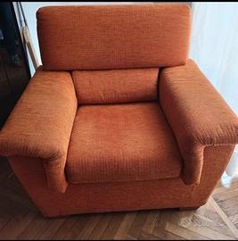 Poltrona ciniglia sfoderabile 