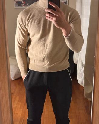 Dolcebita lacoste uomo 100%Lana beige tg XS/36