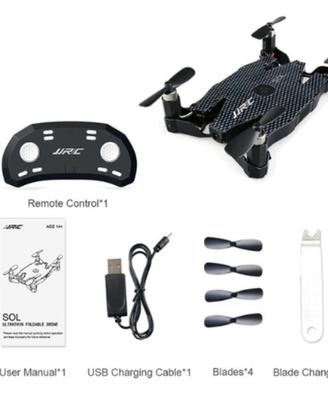 Mini drone JJRC H49 sol FPV NUOVO con cam NERO