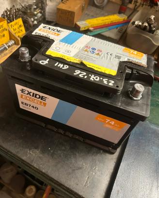 Batteria exide 12volt 74ah