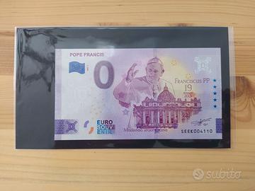 Banconota 0 euro Papa Francesco
