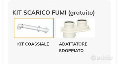 kit scarico fumi coassiale