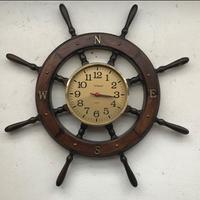 Orologio da parete a forma di timone vintage