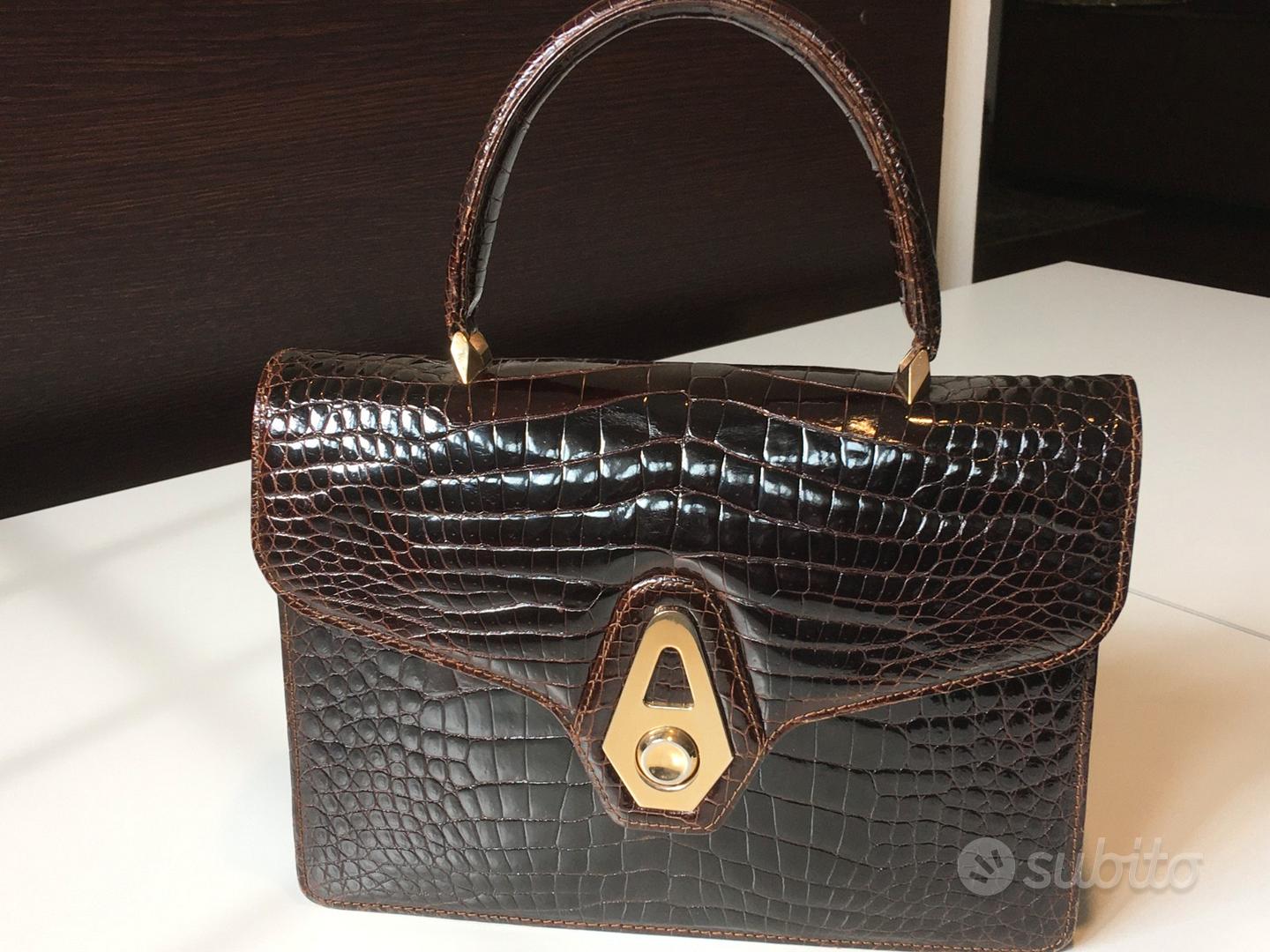 Borsa Vintage Borse Coccodrillo Pon Pon Borse In Coccodrillo