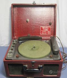 2 giradischi vintage antiquariato