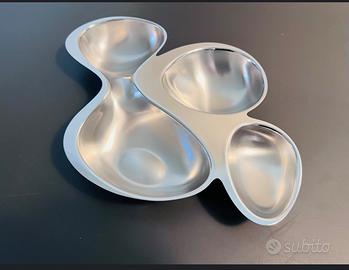Antipastiera Alessi 4 ciotole in acciaio